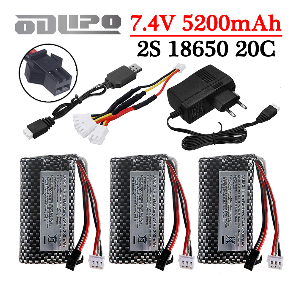 Drone Battery Li-Ion - Baterai Li-ion 18650 7.4V 5200MAh dengan