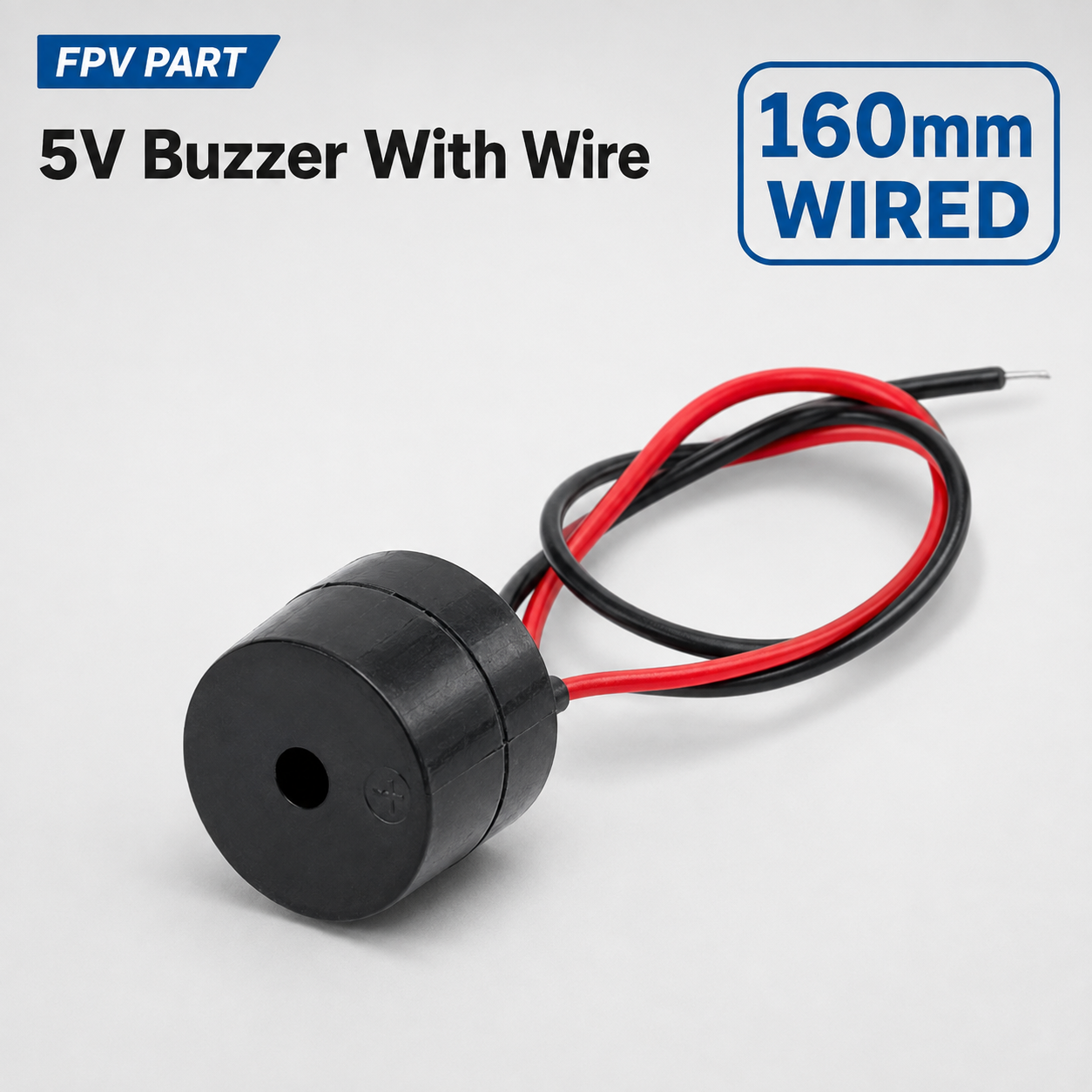 Drone Battery Alarm - Buzzer Alarm Aktif 5V dengan Kabel