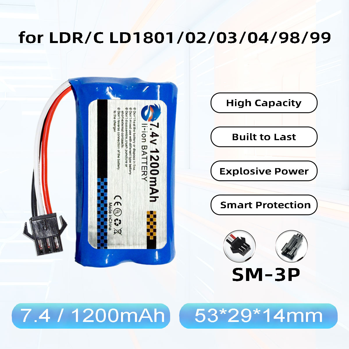 Drone Battery Li-Ion - Baterai Li-Ion Skymaker 2S 7.4V 1200MAh