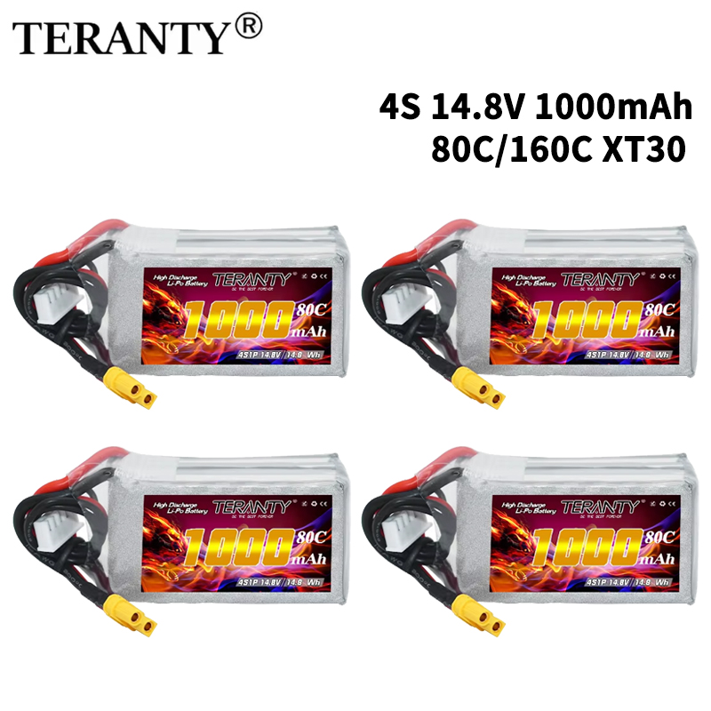 Drone Battery Plate - TERANTY 4S 1000mAh 14.8V 80C/160C Baterai