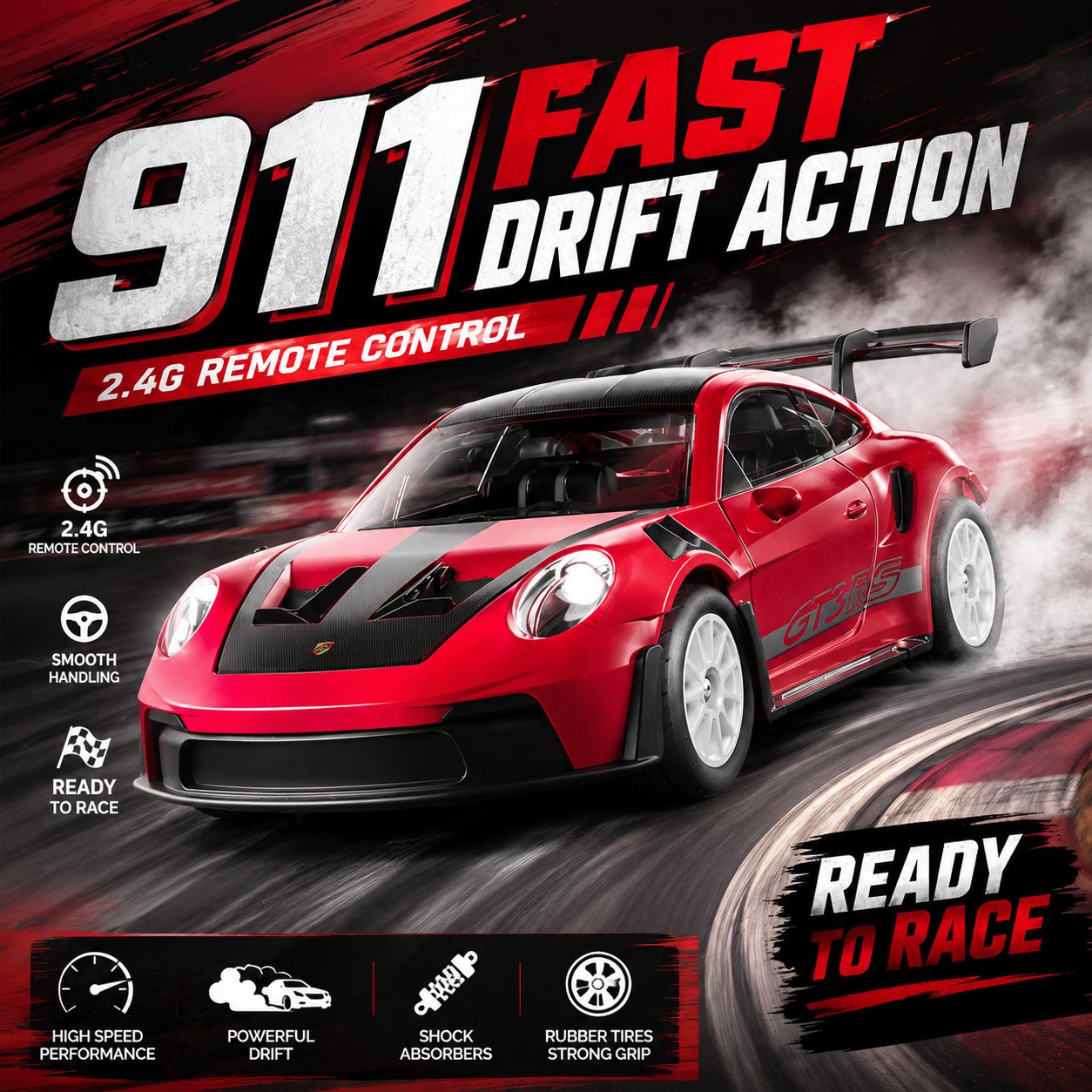 Drone Battery Alarm - Mobil RC Drift Sport Klasik 2.4G