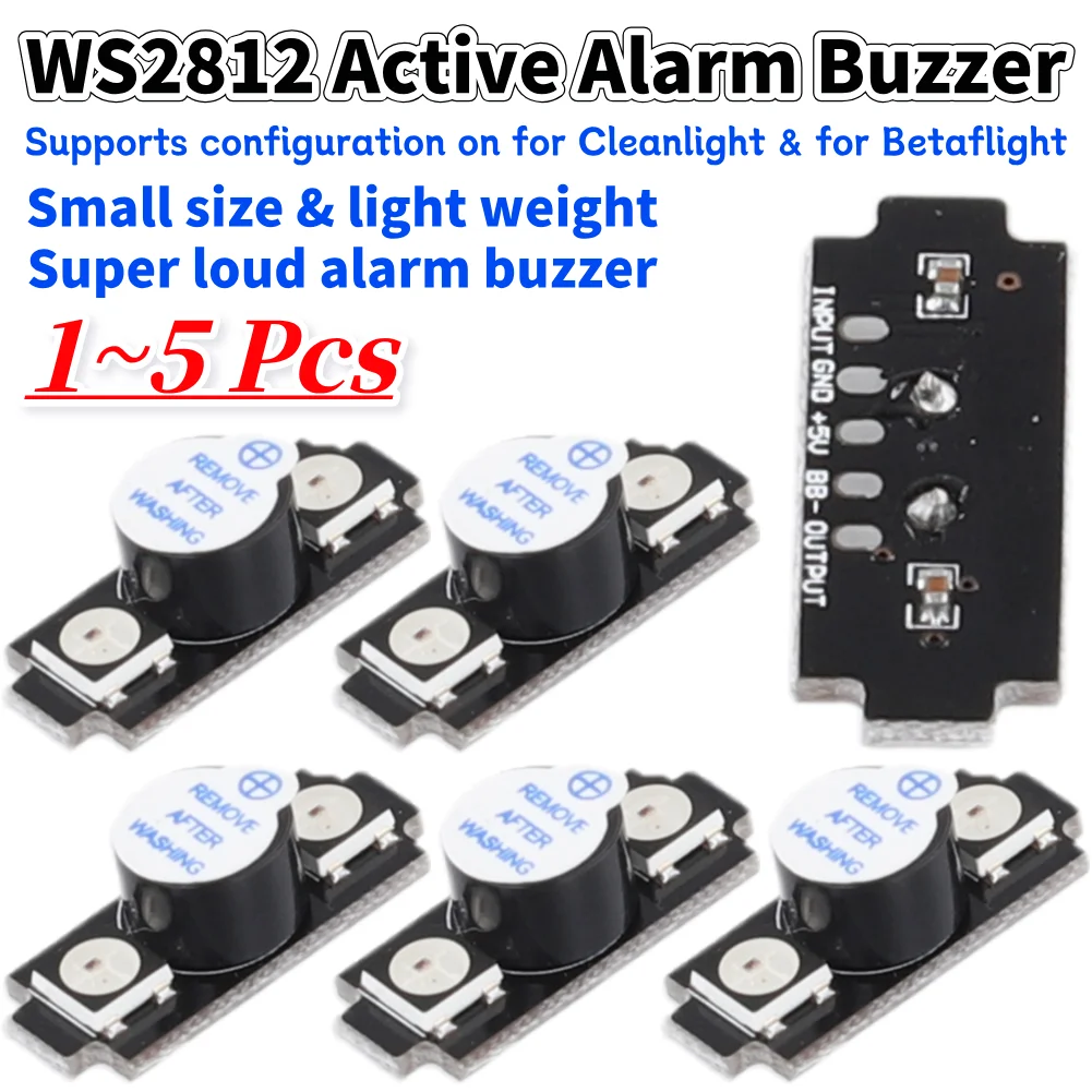 Drone Battery Alarm - WS2812 Buzzer Alarm Aktif LED RGB