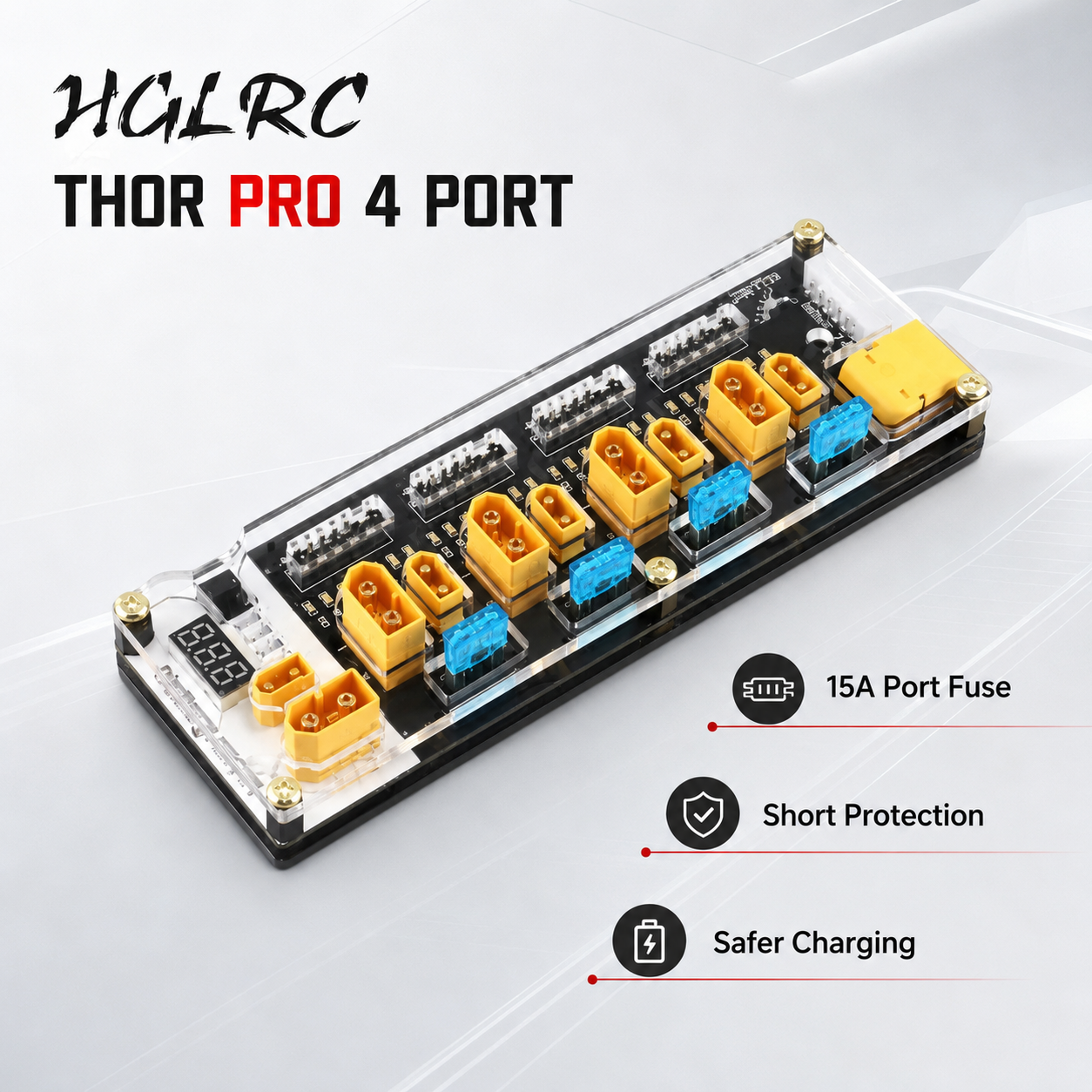Drone Battery Parallel Board - HGLRC THOR PRO 40A 4-Port LiPo