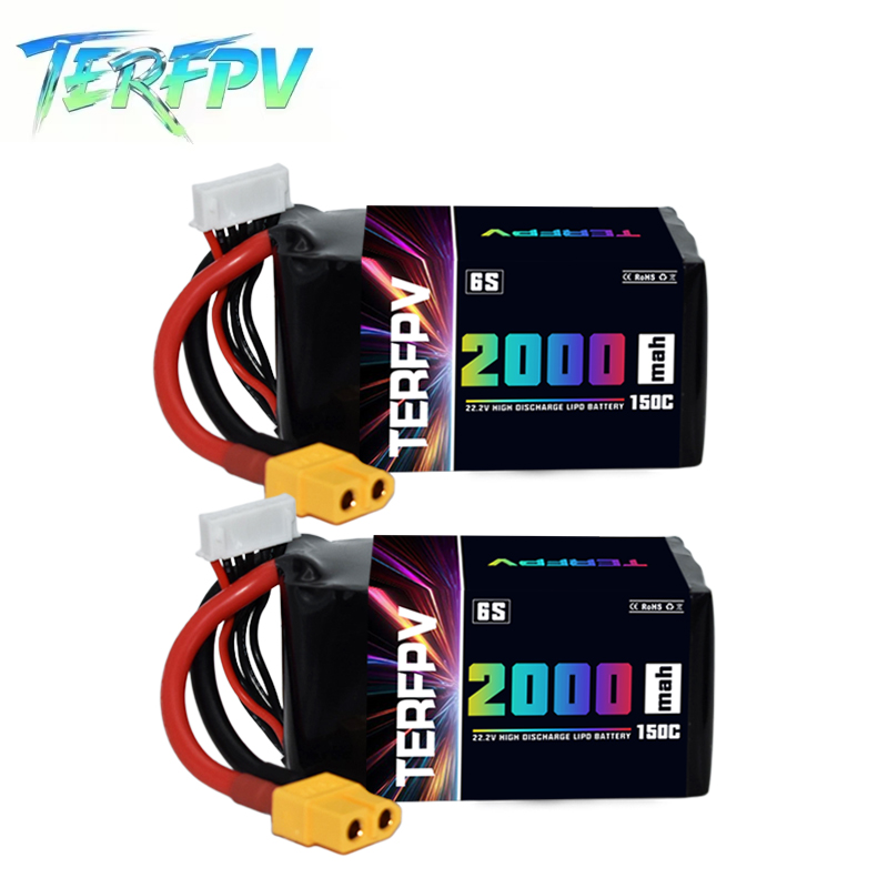 Drone Battery Plate - TERFPV 6S 22.2V 2000mAh 150C/300C Baterai
