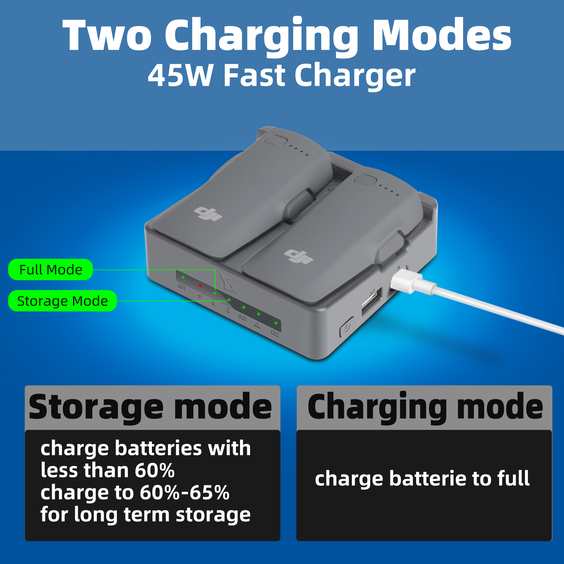 Drone Battery Balance Charger - Hub Pengisi Daya Baterai Drone DJI