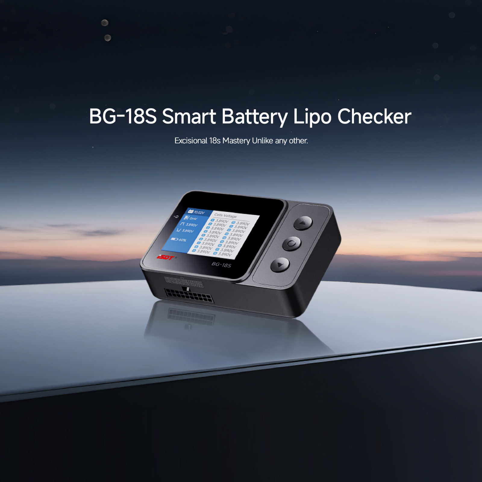 Drone Battery Voltage Checker - ISDT BG-18S Pemeriksa Baterai Pintar 4-18S