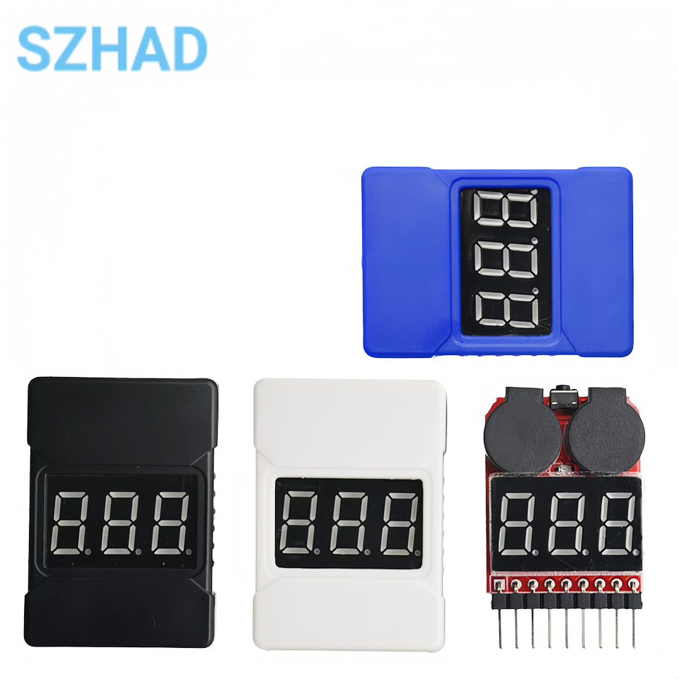 Drone Battery Voltage Checker - 1-8S Penguji Tegangan Baterai LiPo Pemeriksa