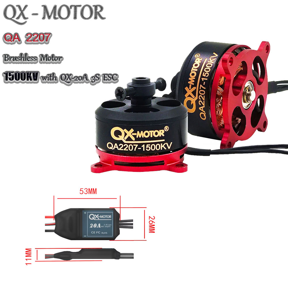 Drone Battery 3S - RC Multirotor Power Combo, QX-MOTOR QA2207