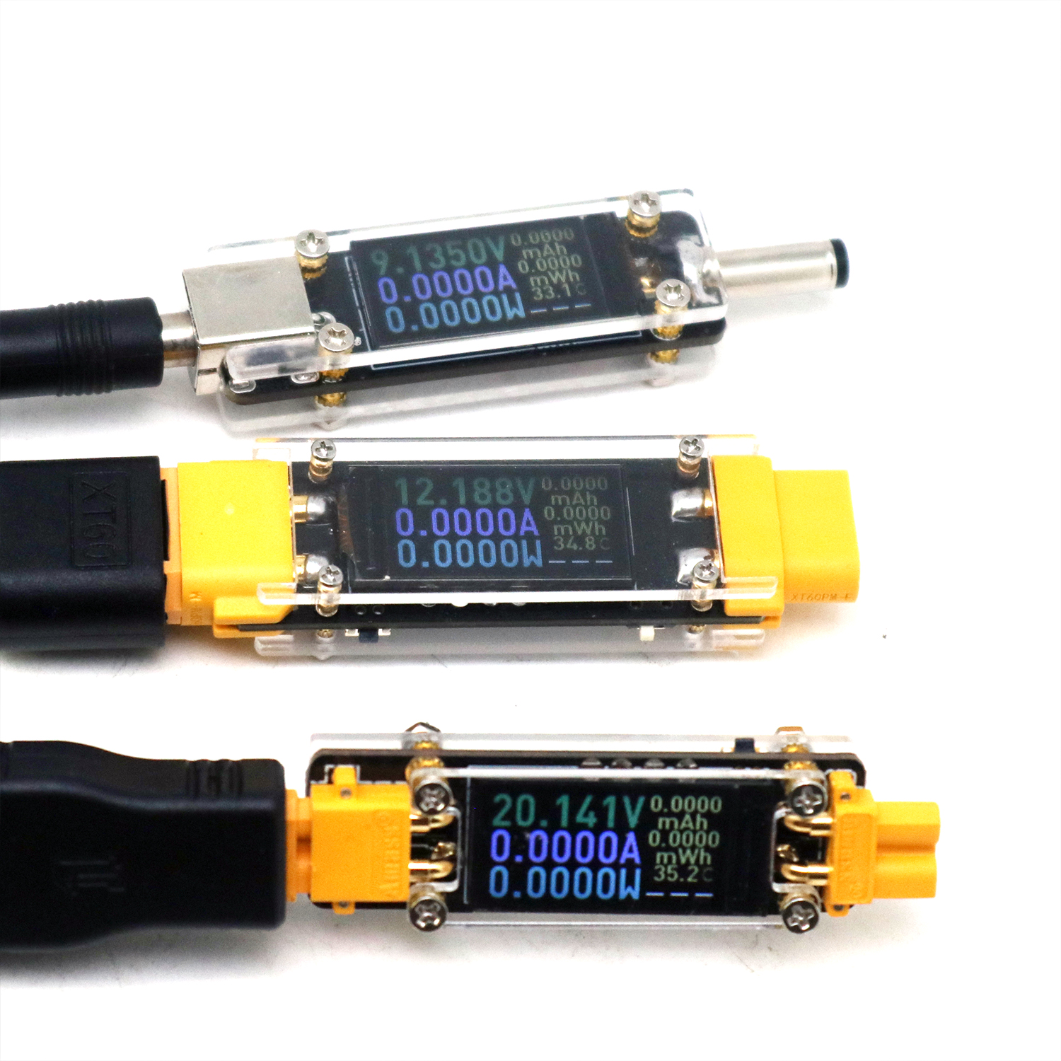 Meteran Daya Arus Tegangan Dua - Drone Battery Voltage Checker ulasan dan harga