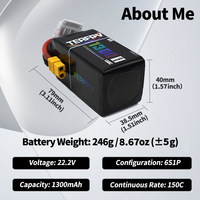 Baterai Lipo TERFPV 6S 22.2V 1 - Drone Battery Plate ulasan dan harga