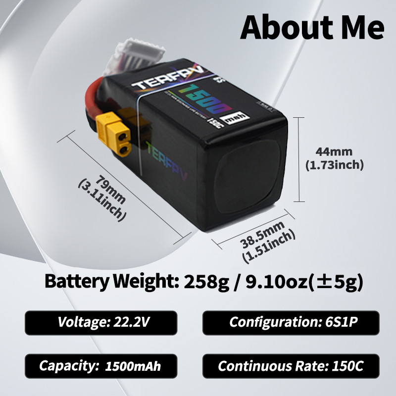 Baterai Lipo TERFPV 6S 22.2V 1 - Drone Battery Plate ulasan dan harga