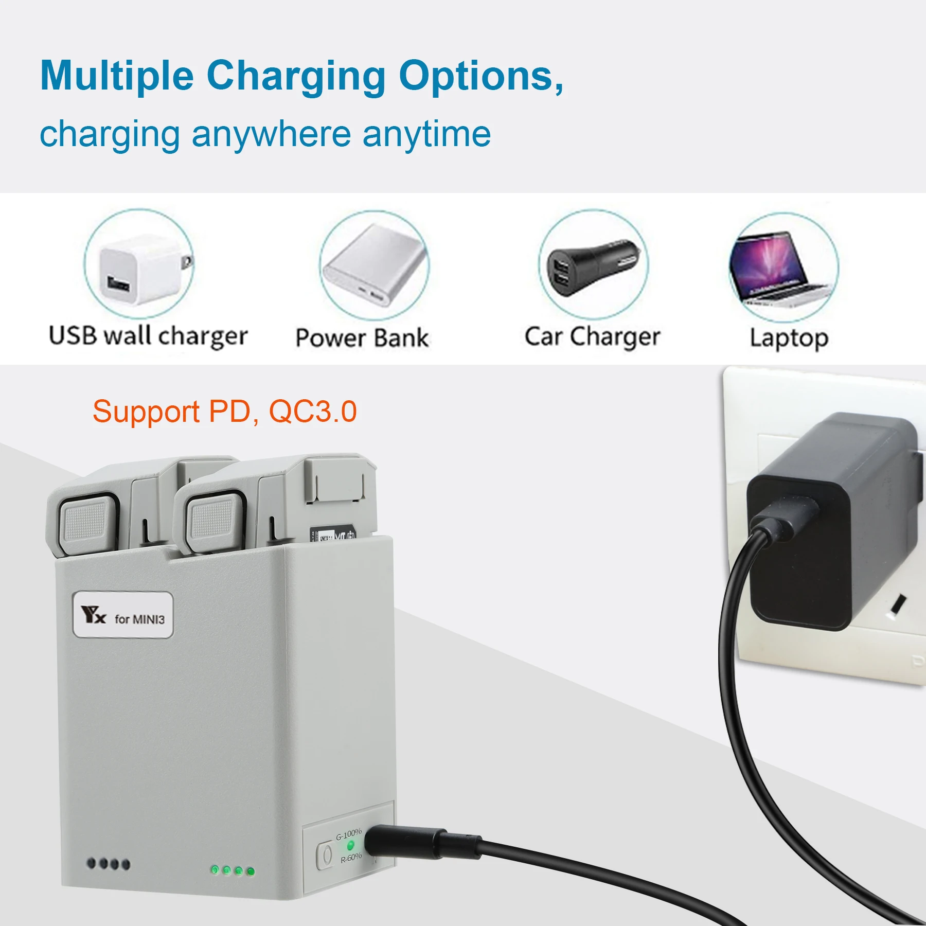 Hub pengisi daya untuk DJI Min - Drone Battery Smart ulasan dan harga