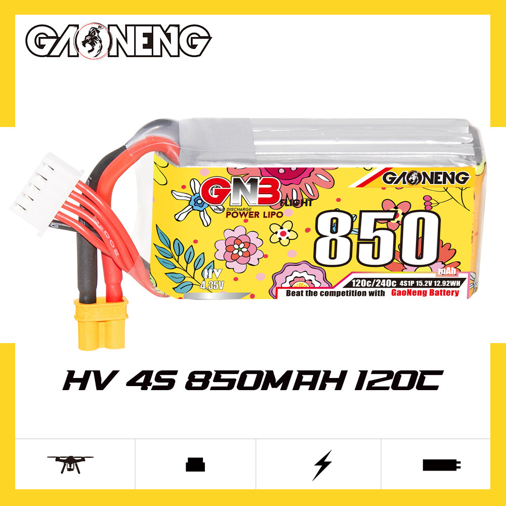 Baterai Lipo GNB 4S 15.2V 850m - Drone Battery 4S ulasan dan harga