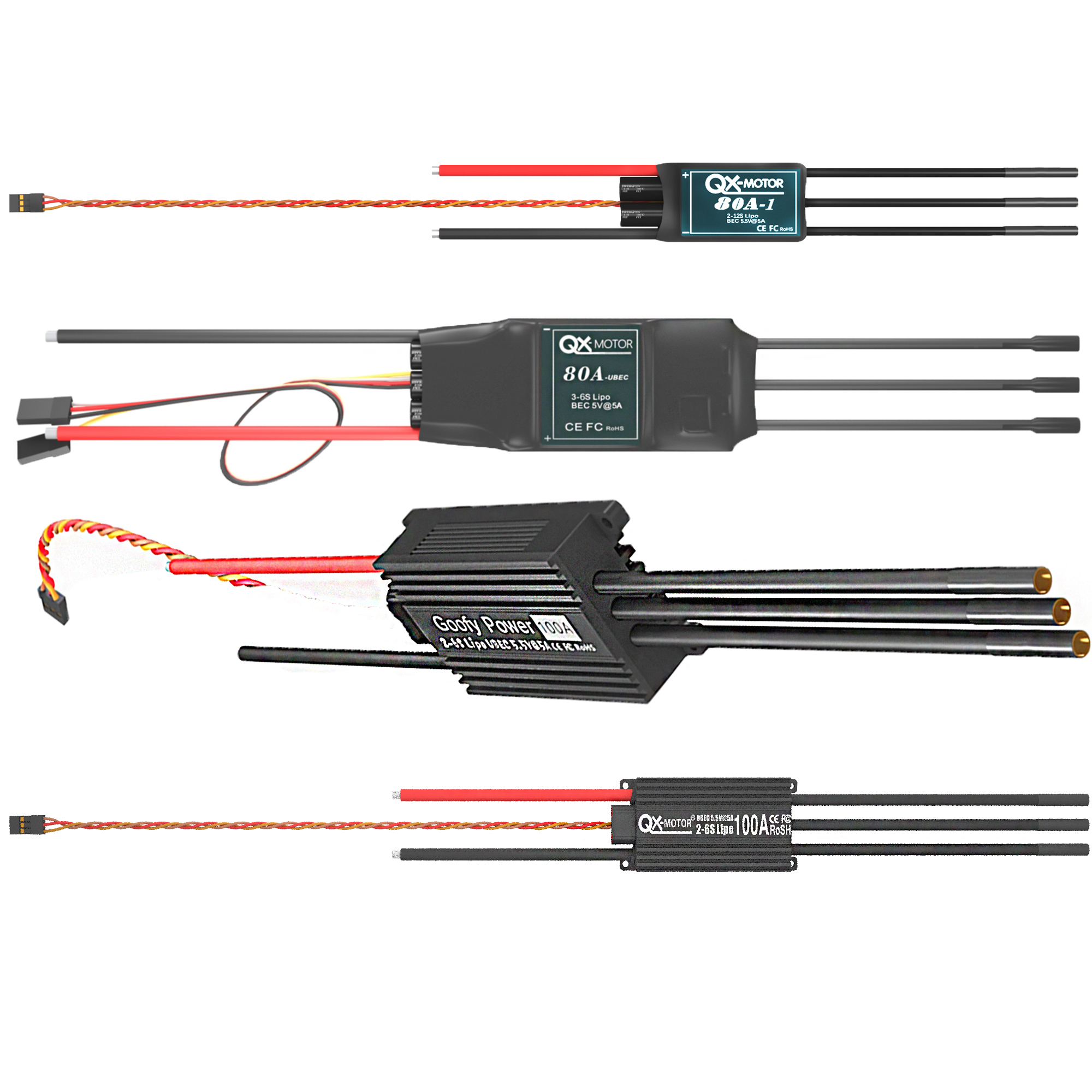 QX-MOTOR Seri ESC Tanpa Sikat  - Drone Battery Plate ulasan dan harga