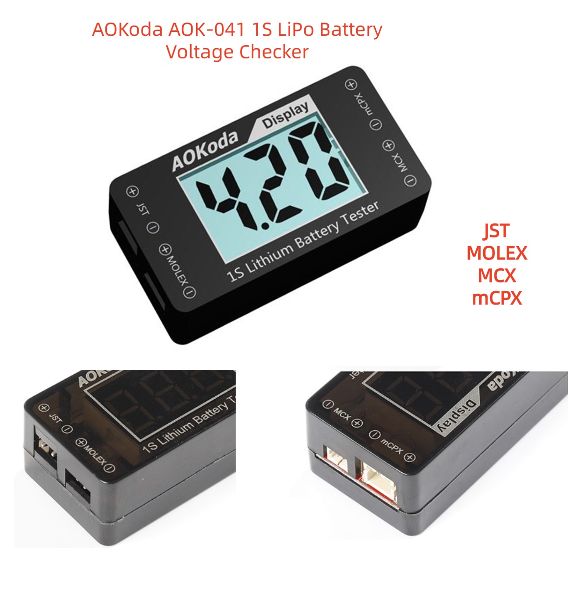AOKoda AOK-041 1S Penguji Tega - Drone Battery Voltage Checker ulasan dan harga