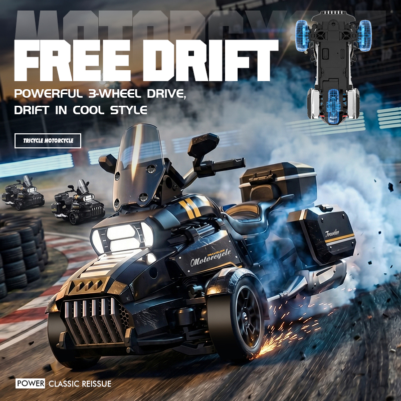 1:43 RC Drift Sepeda Motor Rod - Drone Battery Alarm ulasan dan harga