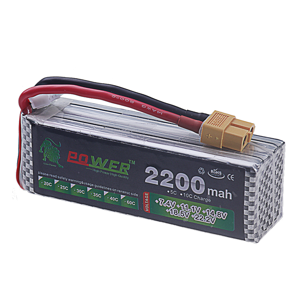 Baterai Li-polyme 14.8V 2200ma - Drone Battery 4S ulasan dan harga