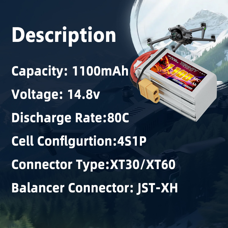 TERANTY 4S 1100MAh 80C/160C Ba - Drone Battery Plate ulasan dan harga