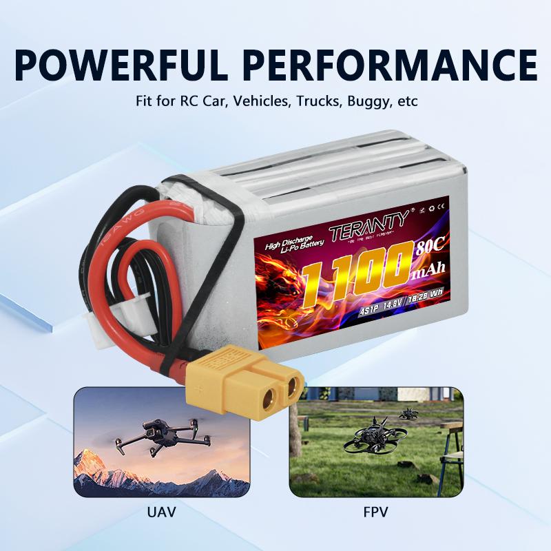 TERANTY 4S 1100MAh 80C/160C Ba - Drone Battery Plate ulasan dan harga