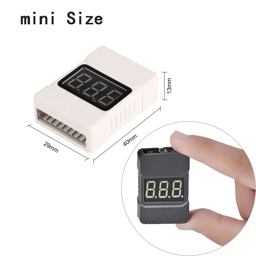 Lipo 1-8S penguji voltase bate - Drone Battery Voltage Checker ulasan dan harga