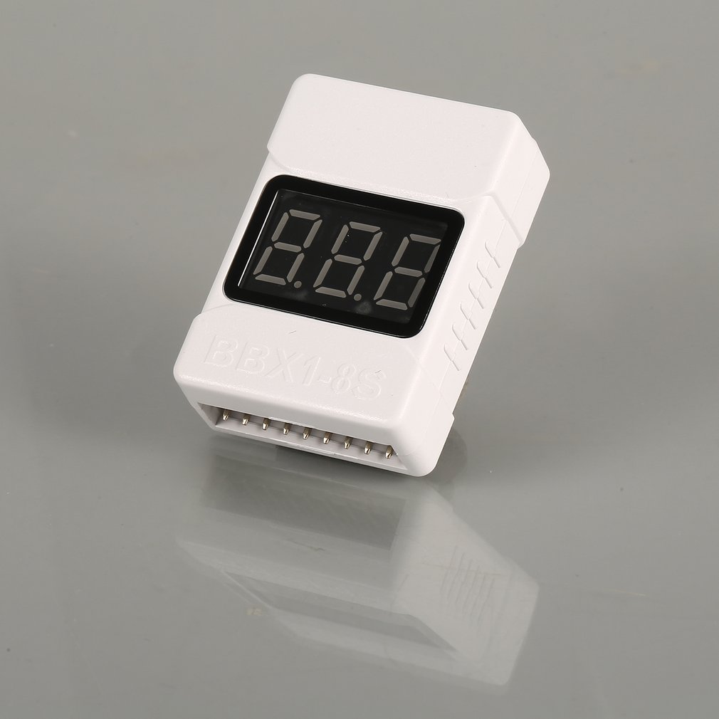 Lipo 1-8S penguji voltase bate - Drone Battery Voltage Checker ulasan dan harga