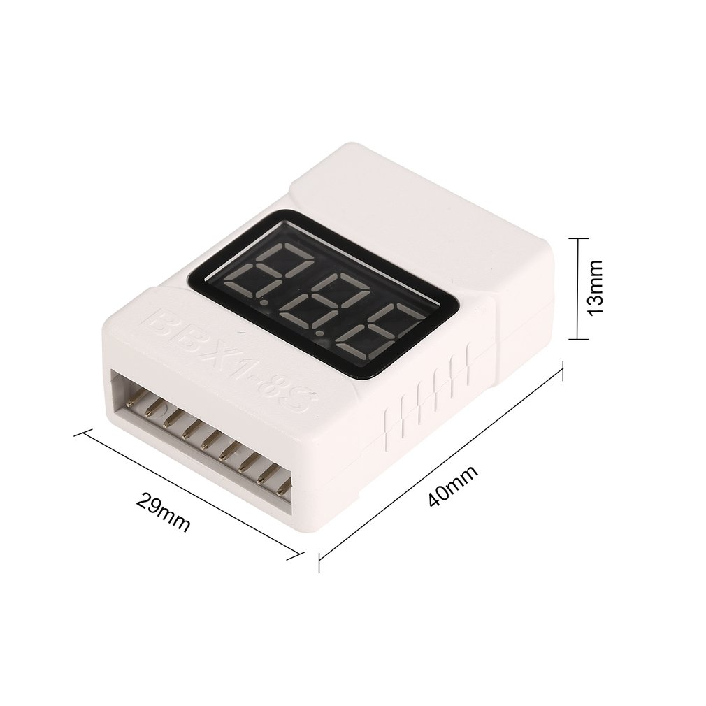 Lipo 1-8S penguji voltase bate - Drone Battery Voltage Checker ulasan dan harga