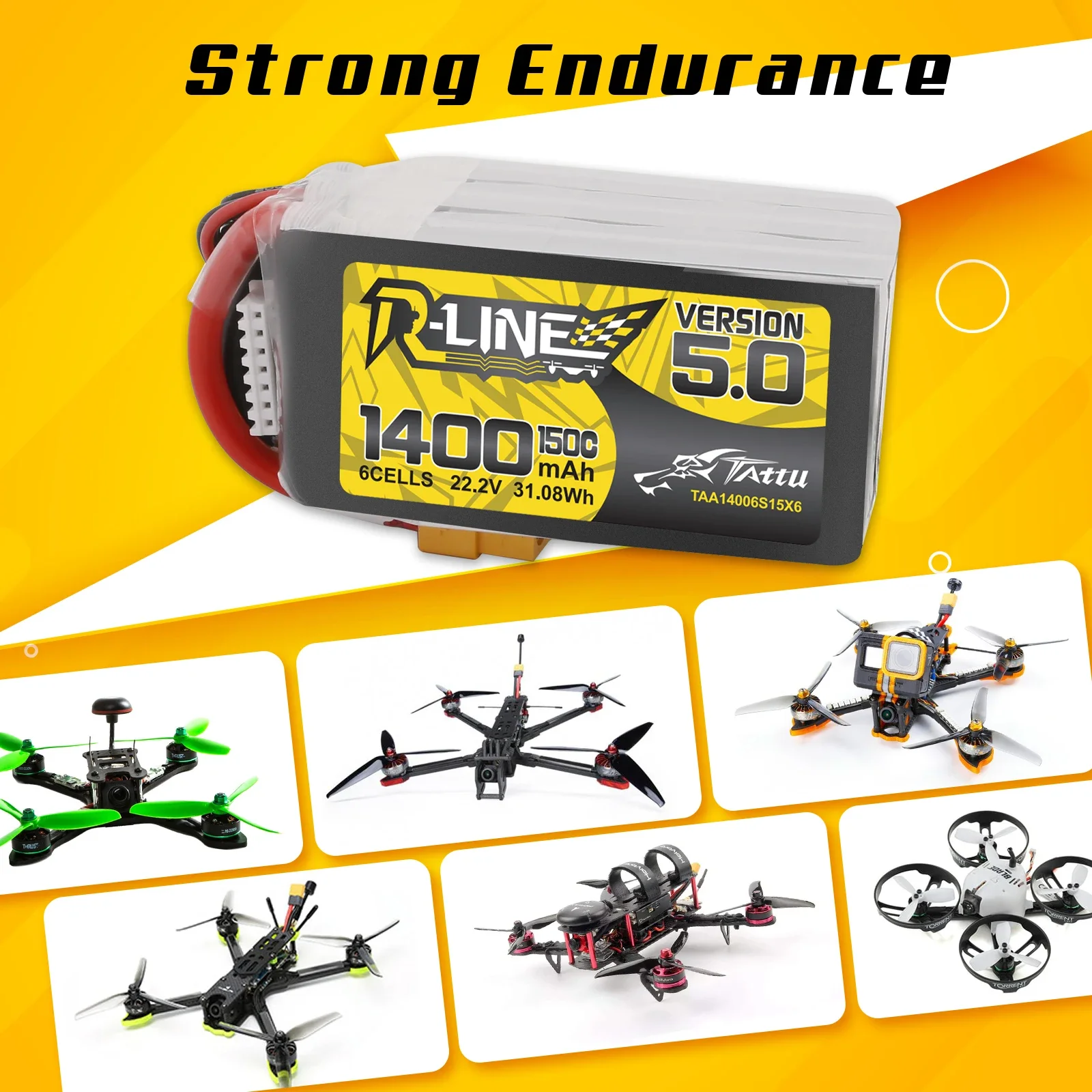 Tattu r-line baterai 1200mAh 1 - Drone Battery 6S ulasan dan harga