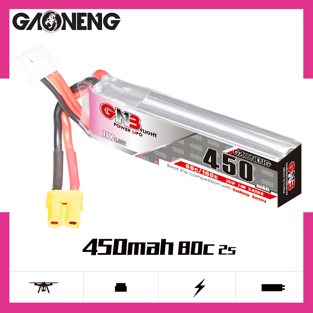 GNB baterai LiPo HV 2S 7.6V 45 - Drone Battery Plate ulasan dan harga