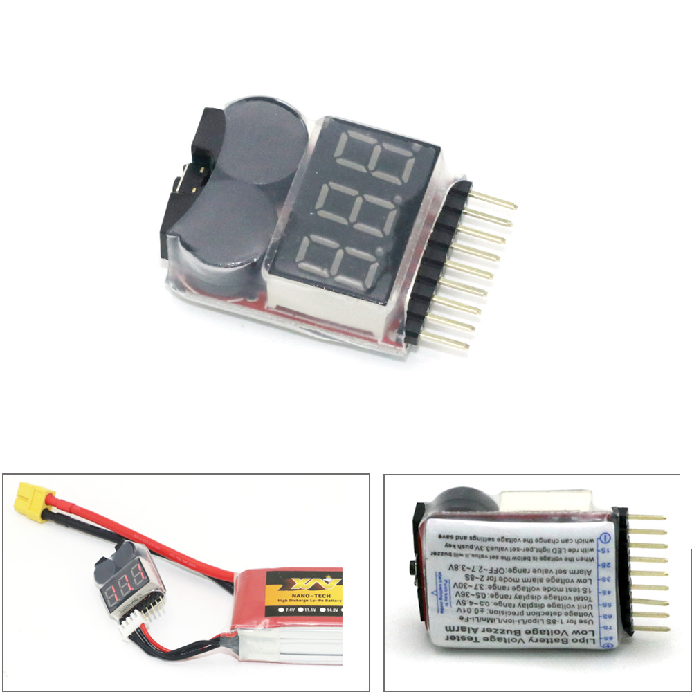 Lipo penguji tegangan baterai  - Drone Battery Alarm ulasan dan harga