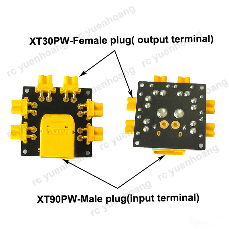 1 Buah XT30PW-Female Power Dis - Drone Battery Parallel Board ulasan dan harga