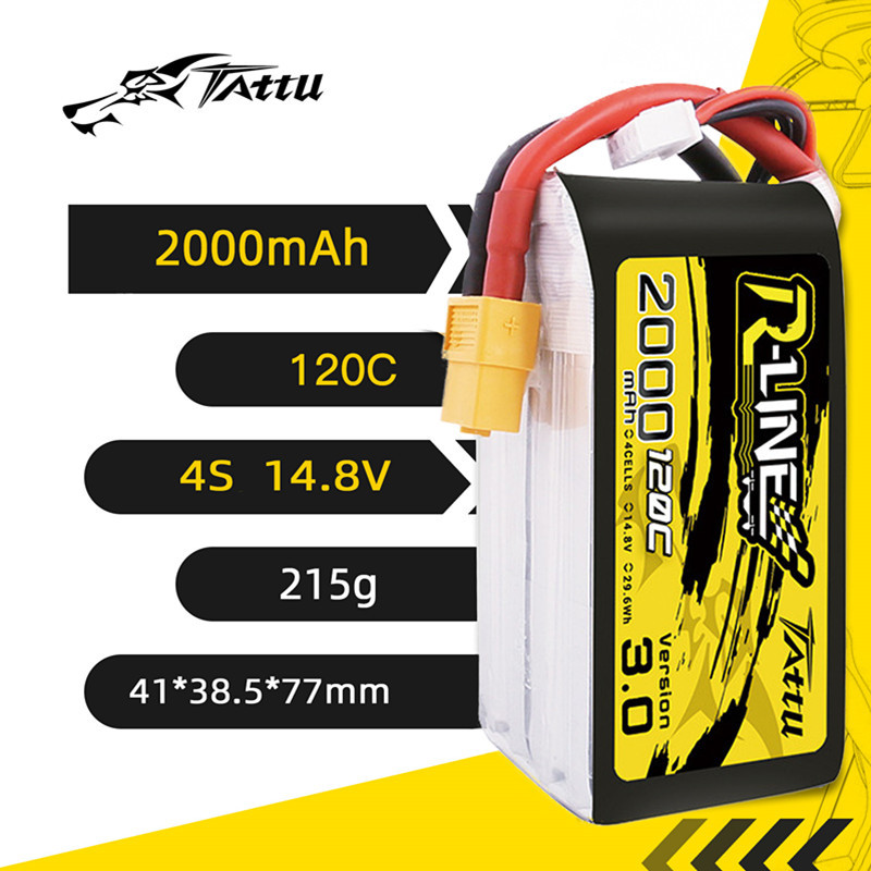 R-LINE TATTU panas baterai Lip - Drone Battery 4S ulasan dan harga