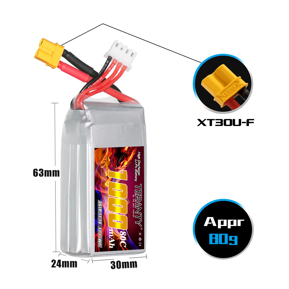 TERANTY 3S 11.1V 80C/160C 1000 - Drone Battery 3S ulasan dan harga
