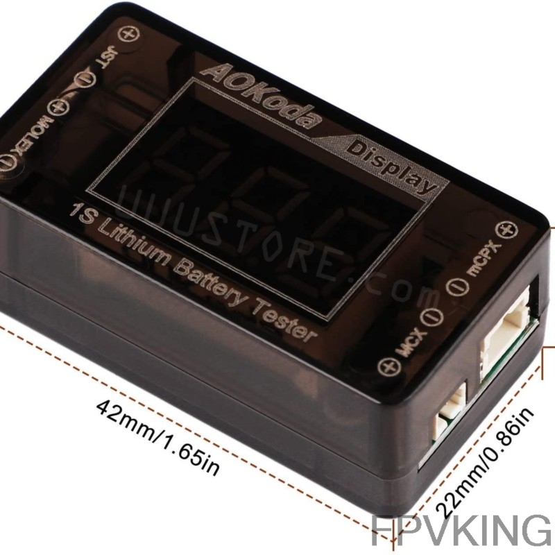 AOKoda AOK-041 1S Penguji Tega - Drone Battery Voltage Checker ulasan dan harga